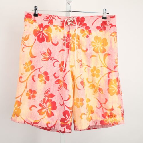 Polo Sport Ralph Lauren Board Shorts Mens 38 Pink Red Orange Yellow Floral