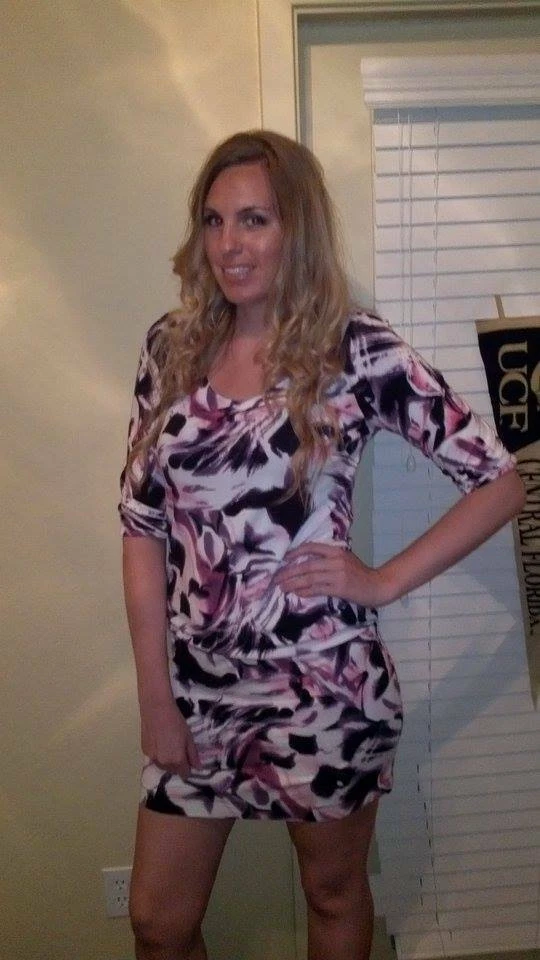 Vestido para mujer Vertico Paris blanco/púrpura/negro talla mediana Foto 2 de 4