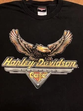 Vintage Harley Davidson Cafe Shirt Size 2XL Las Vegas Motorcycles 2 Sided