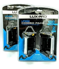 LUXPRO Triangle 180 Lumen LED Area Light 4 Pack - (2 Pairs) Broadbeam Mini LP362