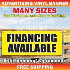 FINANCING AVAILABLE Advertising Banner Vinyl Mesh Sign Credit cash receipt