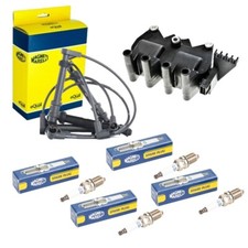 KIT CANDELE BOBINE E CAVI CANDELE PER FIAT MULTIPLA 1.6 BENZINA NATURAL POWER