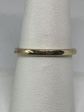 925 Sterling Silver Vermeil Band Ring Size 7.75