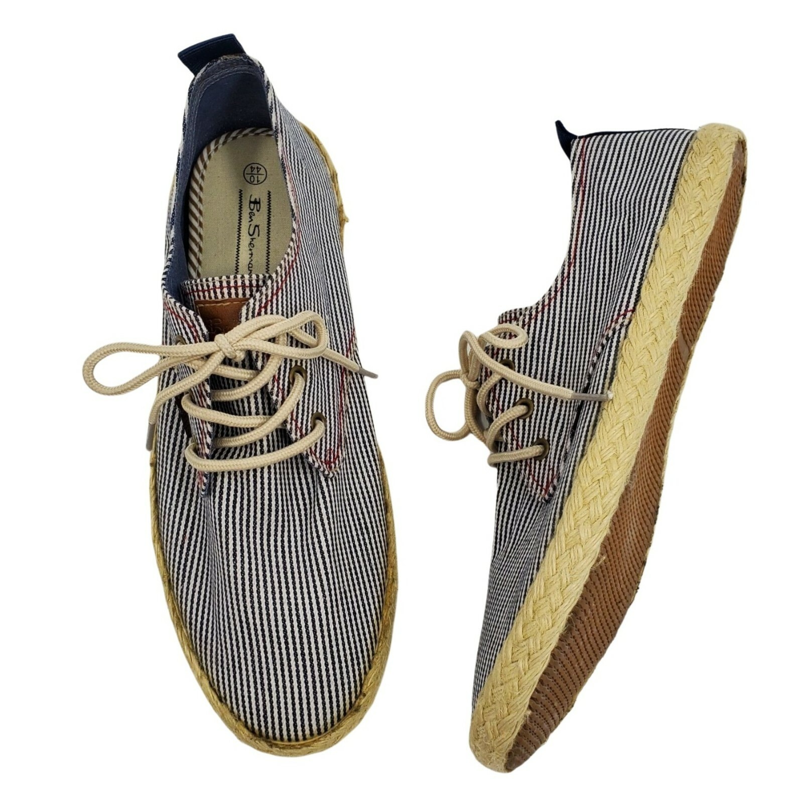 Striped Canvas Jute Outsole 