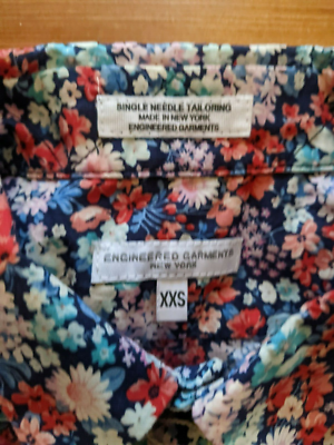 NWT Engineered Garments 19th Century BD Shirt Floral XXS | eBay