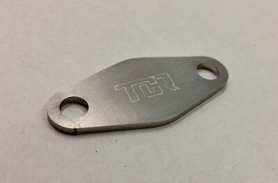 TCR1314 - STAINLESS Fuel Pump Blank Plate - FORD PINTO Engine hotrod Escort