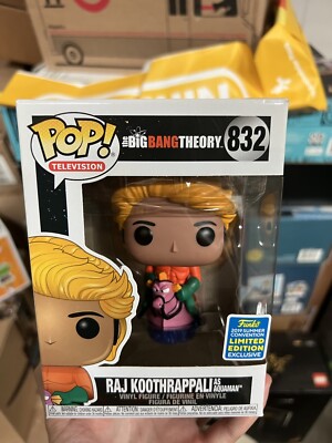 Link in Image Caption] Funko POP TV: Big Bang Theory - Raj as Aquaman (Justice League Halloween