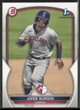 2023 Bowman Jorge Burgos BP-98 1st Paper | Cleveland Guardians