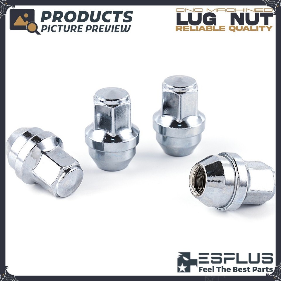 32-Pack Chrome M14x1.5 Lug Nuts For Nissan NV Vans 2012-2021