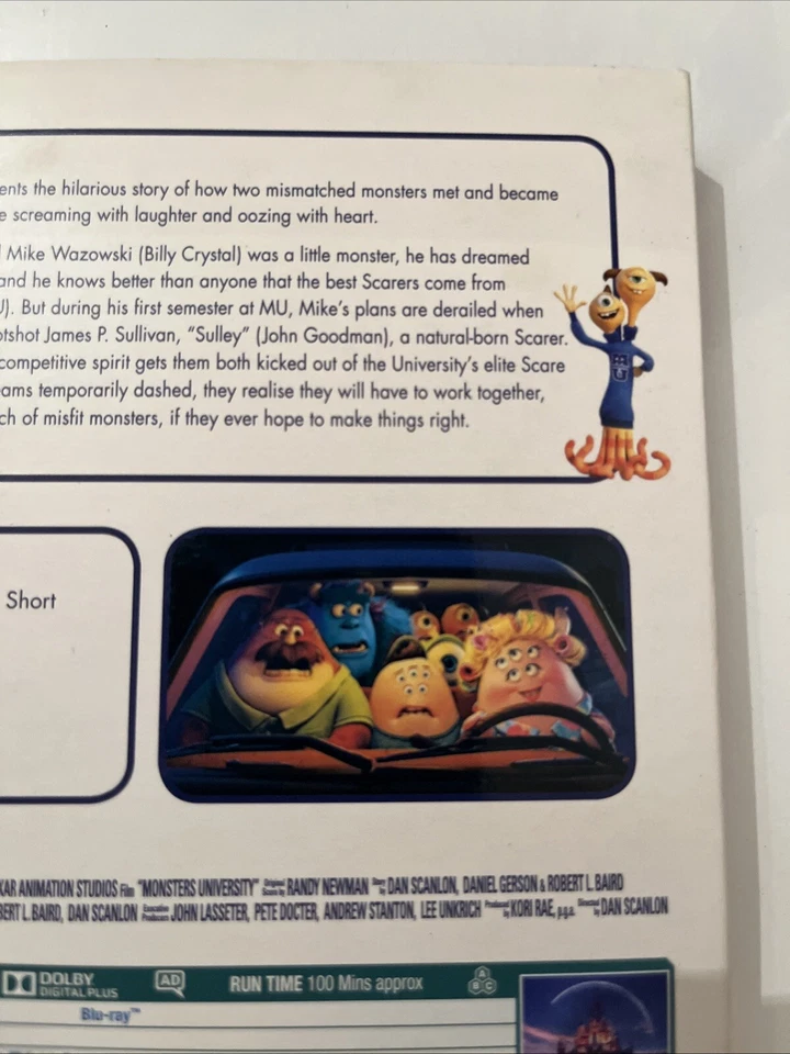 Monsters University. Blu-Ray. Sealed. Disney. Pixar. - Image 4 of 4