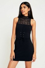 Free People High Society Lace Neck Bodycon Dress Size S Petite NEW MSRP: $80