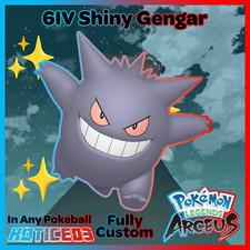 ✨Shiny Gengar / Alpha Max Stats✨ Pokemon Legends: Arceus 🚀Fast Pokémon Fast🚀