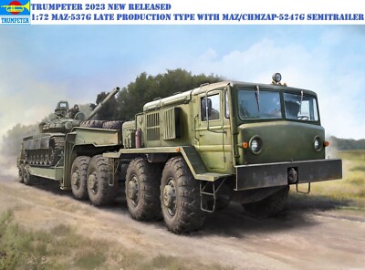 その他 Trumpeter MAZ-537G Late Production type MAZ-537G Late Production Type with ChMZAP-9990 Semi-Trailer