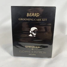 Sminiker Beard Grooming Kit Cleanse & Refresh - New Sealed Oil, Wash, Balm