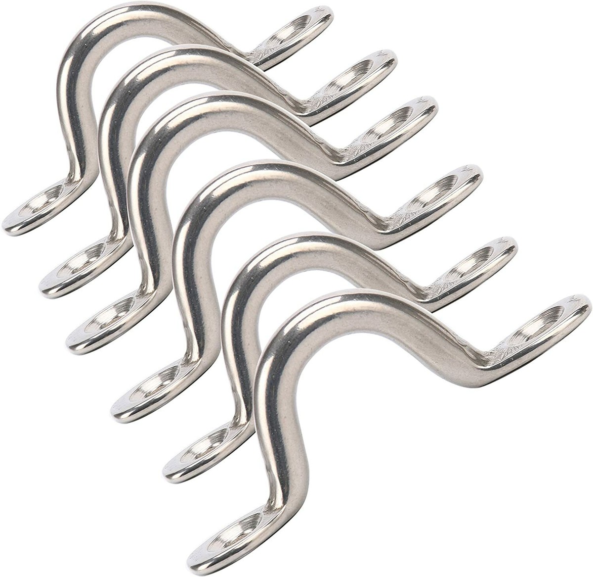 Stainless Steel Pad Eye Deck Loop Kit - Tie Down Points For Boats, Kayaks, Canoes