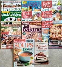 Lot of 11 Taste of home cooking recipes 2007 thru 2014 magazines 3 large edition