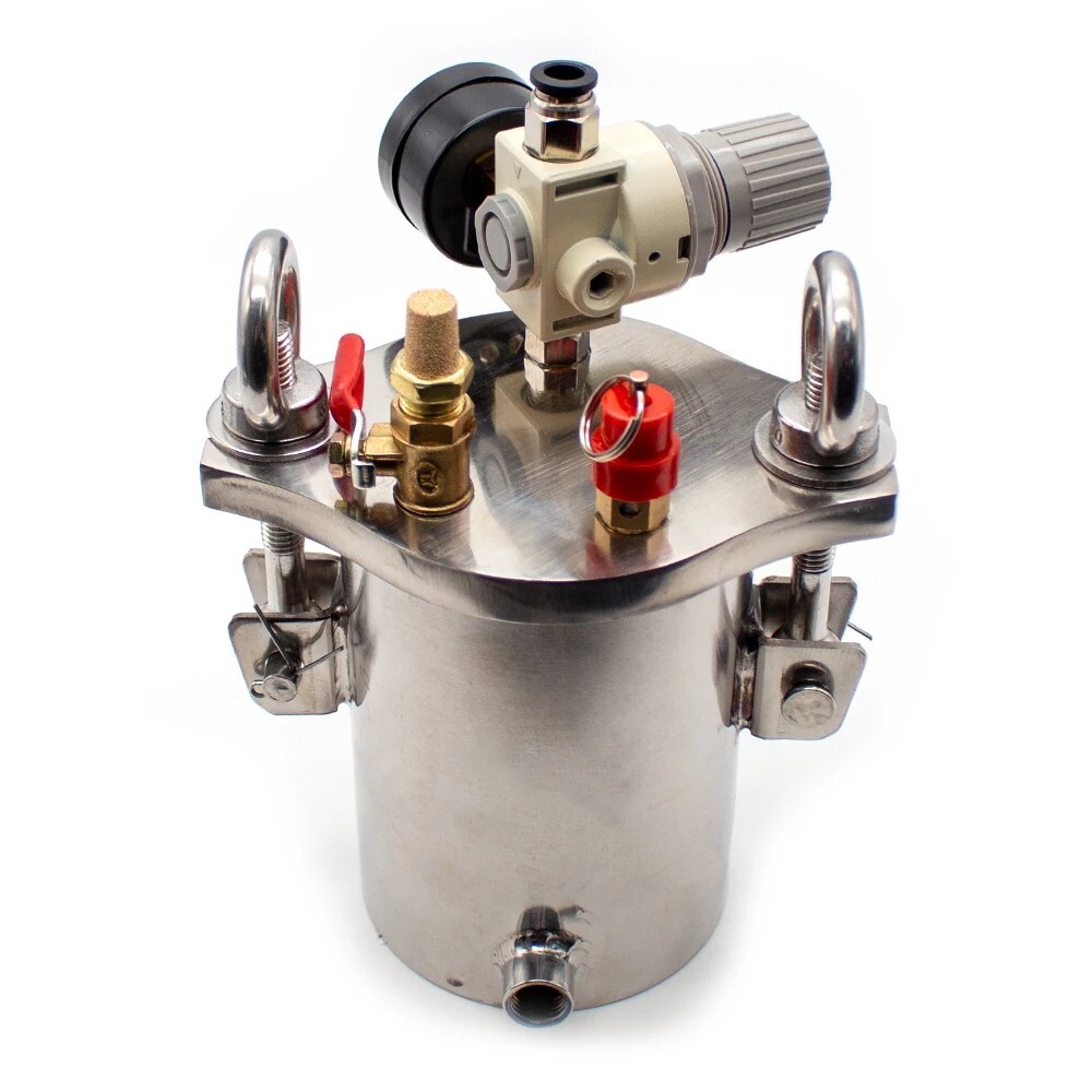 304 Stainless Steel Pressure Tank Glue Dispensing Machine Storage Barrel #0.5L