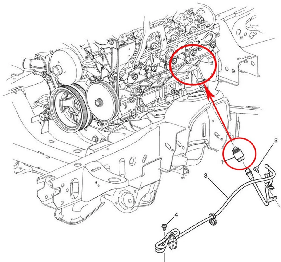 Cabo aquecedor bloco motor 2007-2014 Escalade Avalanche Silverado Suburban Tahoe - Imagem 2 de 4