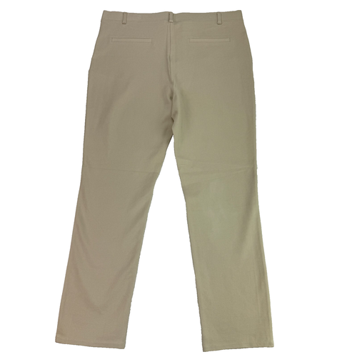 Quince NWT Women XL Ecru Beige Ultra Stretch Ponte Straight Leg Pants Pull On - Picture 3 of 16