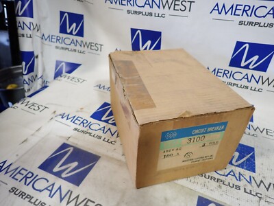 New IEM ESA3100 3 pole 100 amp 480 volt 14kA Circuit Breaker