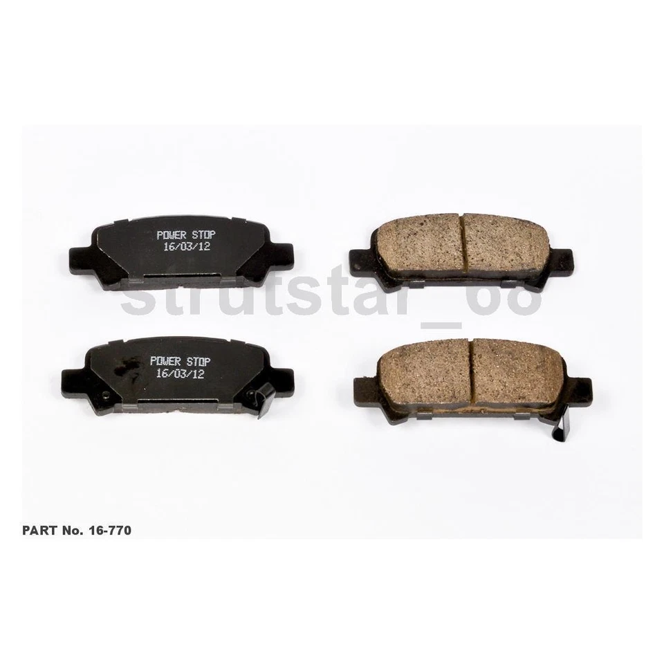 Juego de pastillas de freno de disco Power Stop 2 piezas delanteras traseras para Subaru Baja 2003-2006 Foto 2 de 3