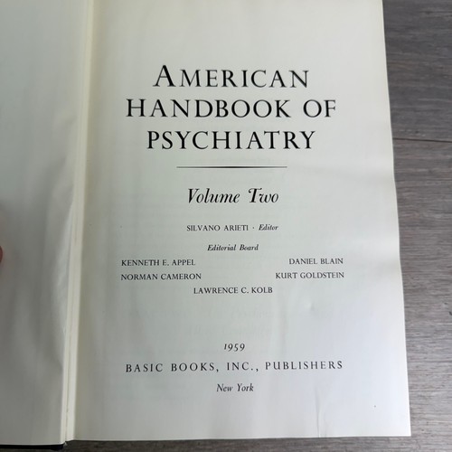 American Handbook Of Psychiatry Vol 1 Vol 2 By Silvano 1959 basic books inc - Picture 15 of 24
