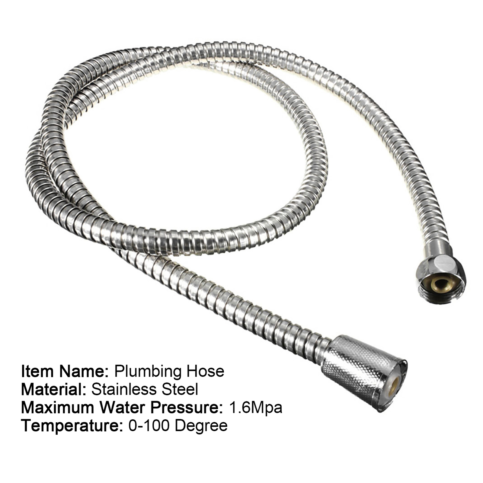 Bidet Hose Double Buckle High Hardness Metal Bath Tub Hose Tube