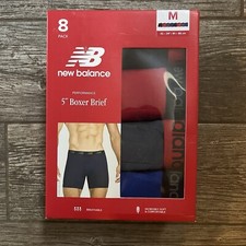 New Balance Men's Performance Premium 5   Boxer Briefs 8 Pack Size Medium