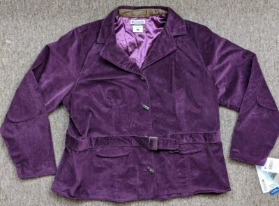 COLUMBIA Heather Ridge Blazer Jacket Women 1X Purple Resort Casual