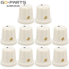 15x15.5mm Plastic Set Knob For Guitar Effect Pedal Overdrive Cabinet 6.4mm Hole