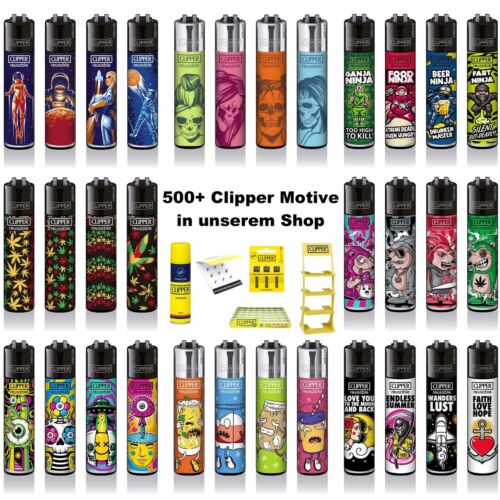 Clipper® Feuerzeug Multipack - 4er Set und nachfüllbarem Gas erhältlich NEU - Bild 1 von 35