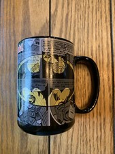 Batman black Coffee Cup Mug Comic Book 16oz Ceramic DC Comics Zak Designs used