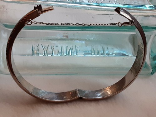 VINTAGE STERLING ARMBAND SCHARNIER ND 925 18 GRAMM - Bild 12 von 12