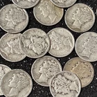 Silver Mercury Dimes lot (15) 1900s