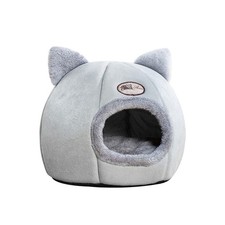 Cat Bed for Indoor, Cat Tent with Removable Washable Cushion, Cat Bed Cave -W...