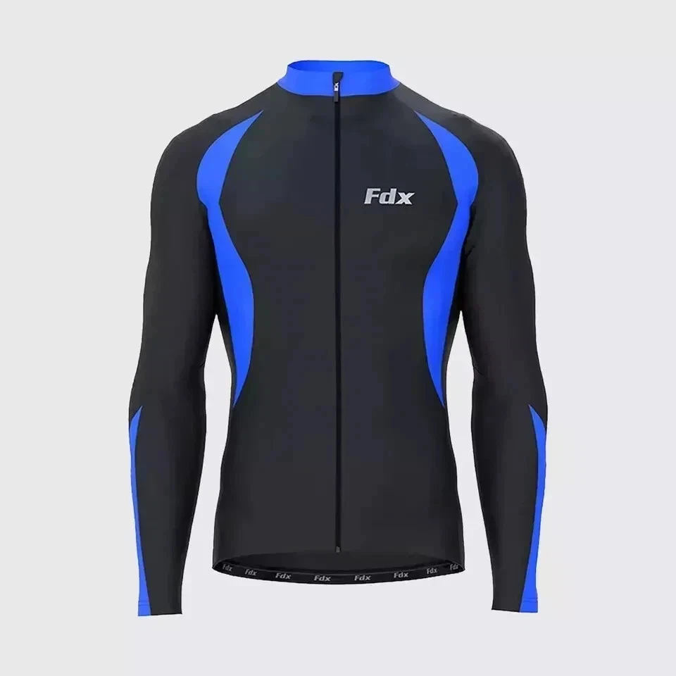 Mens Cycling Jersey Long Sleeve Thermal Windproof Italian Roubaix Jacket Biking - Image 4 of 4
