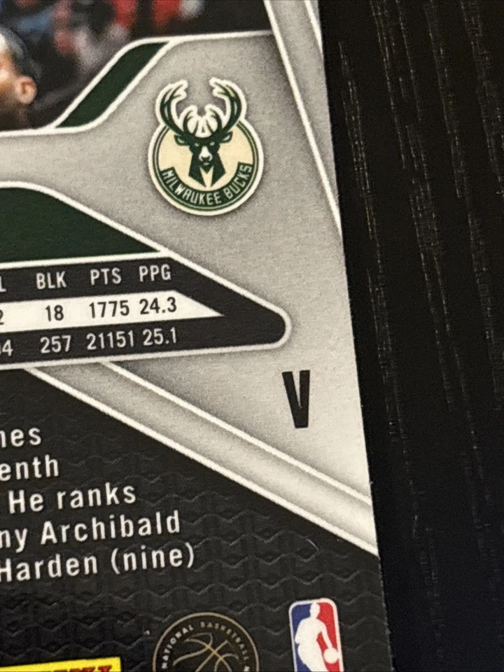 2024-25 Panini Prizm Damian Lillard #90 variación de imagen SSP Bucks Foto 4 de 4