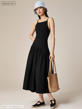 NWT J.Crew $148 Pintuck mixy dress, Black, Sz XS
