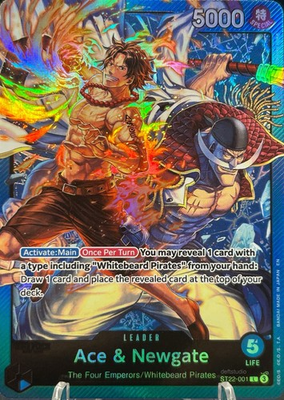 #ad #ad • Ace amp; Newgate • ST22 001 SR Starter Deck 22 Leader One Piece TCG NM $5.00