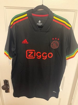 Adidas 2021-22 Ajax Third Jersey Bob Marley Three Little Birds Gravenberch #8