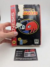 Sega Genesis Sonic  Knuckles Game w/ Case No Manual Rough Condition