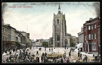 Sudbury, Market Hill, Ansichtskarte 