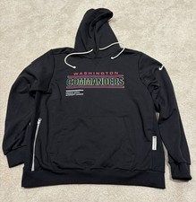 Washington Commanders Nike Men  s XL Crucial Catch Black Dri-Fit Hoodie 2025