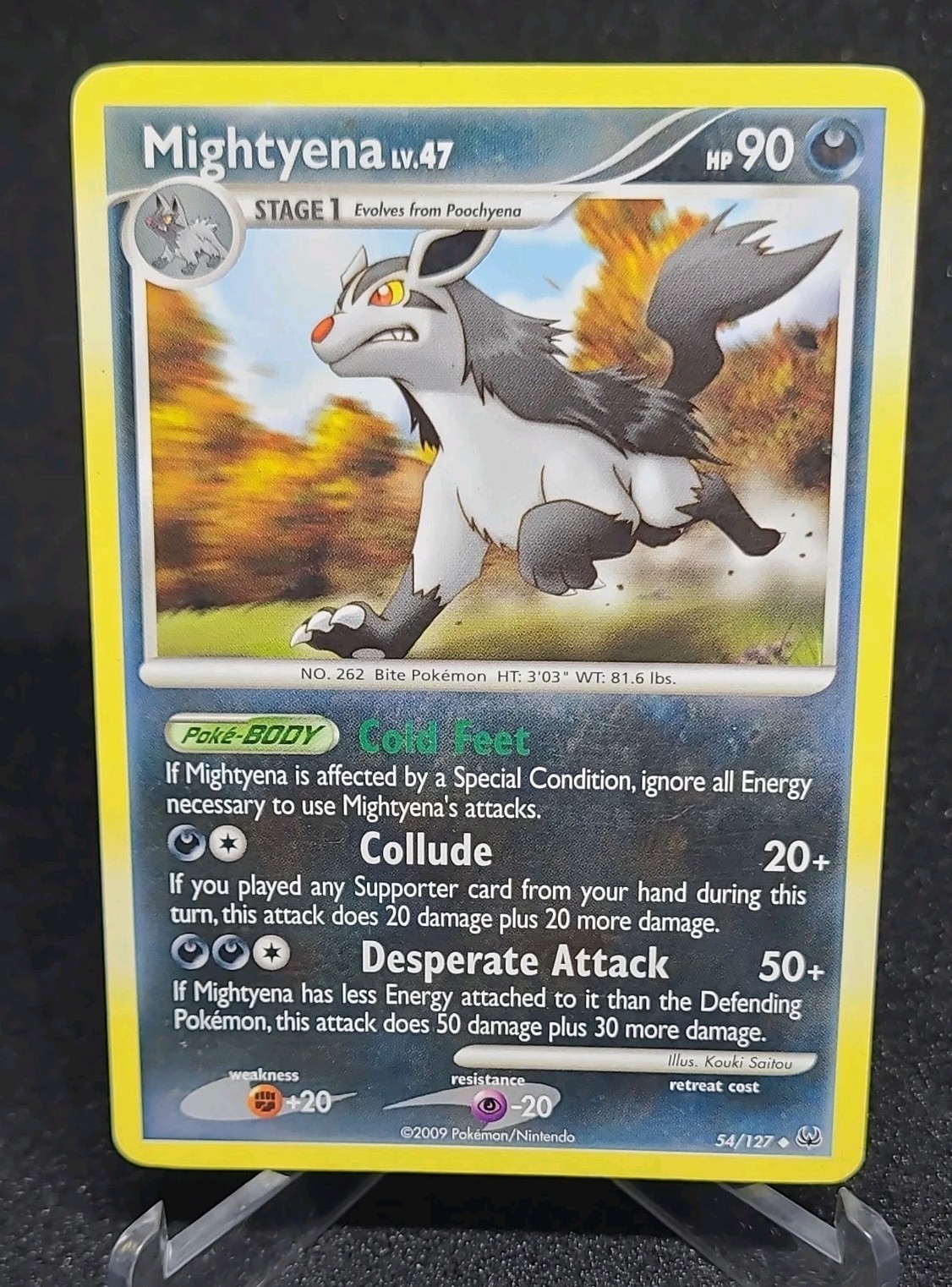 Pokemon TCG - Mightyena 54/127 - -Platinum - Uncommon
