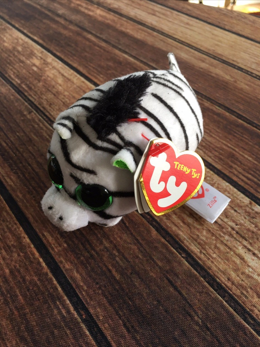 TY Beanie Boos - Teeny Tys Stackable Plush~ZILLA the Zebra (4 inch