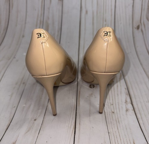 Sam Edelman Women's Danna Beige Pointed Toe Patent Leather Heels Size 7.5M - Picture 6 of 7