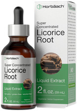 Licorice Root Liquid Extract | 2 fl oz | Alcohol Free | Vegetarian | by Horbaach