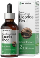 Licorice Root Liquid Extract | 2 fl oz | Alcohol Free | Vegetarian | by Horbaach