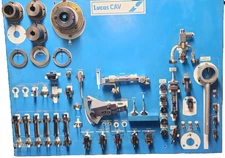 Lucas CAV DPA , DPS, and Simms Diesel Injection Pump Tool Board U/w/Test stands.