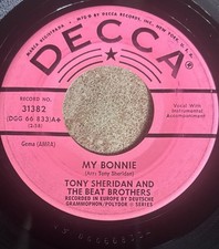 Original Ultra Rare Beatles Promo 45: Tony Sheridan & Beat Brothers My Bonnie